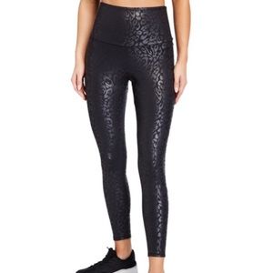 Onzie high waist foil leopard leggings